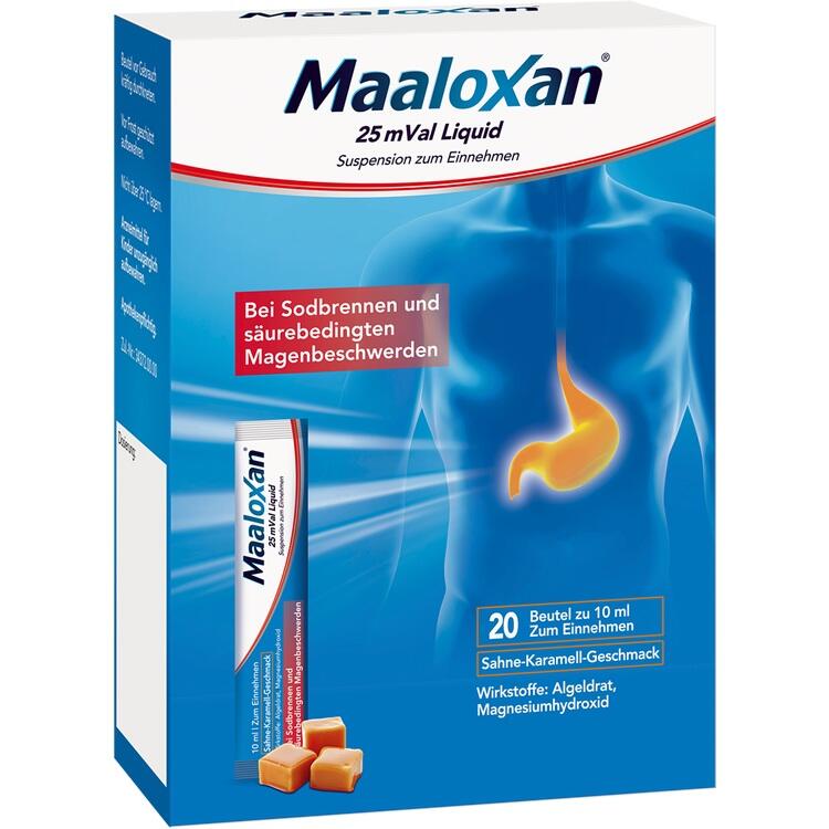 MAALOXAN 25 mVal Liquid 20X10 ml