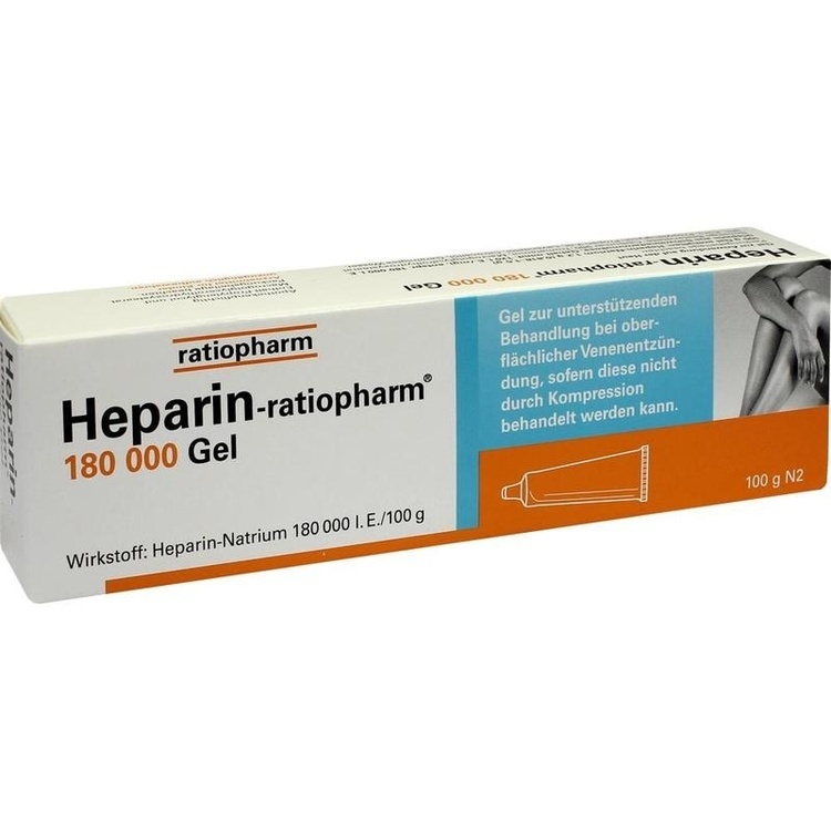 HEPARIN-RATIOPHARM 180.000 I.E. Gel 100 g
