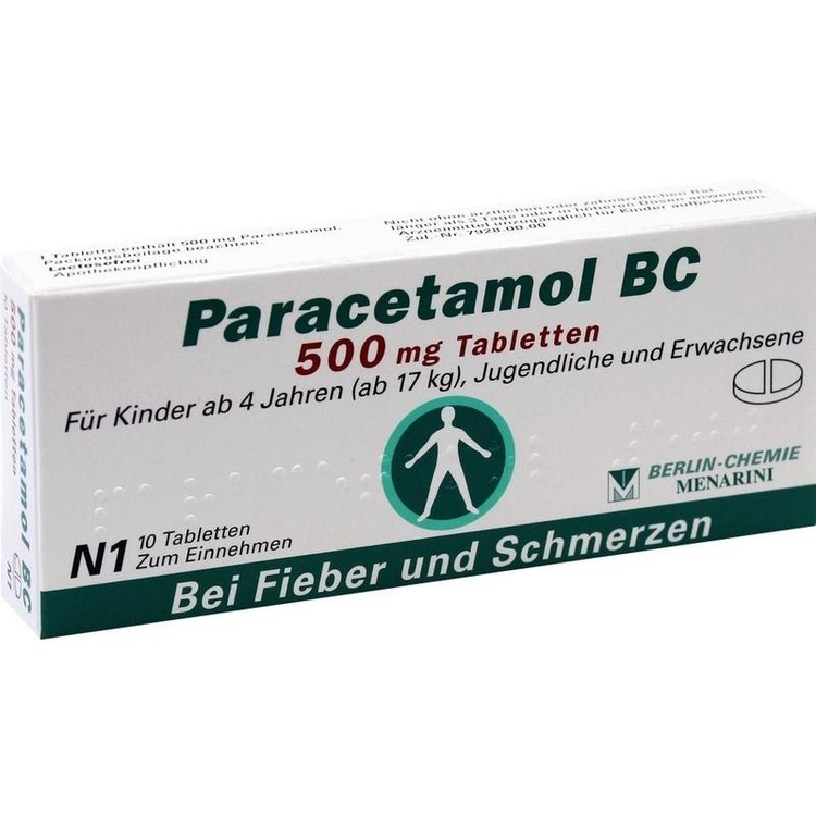 PARACETAMOL BC 500 mg Tabletten 10 St