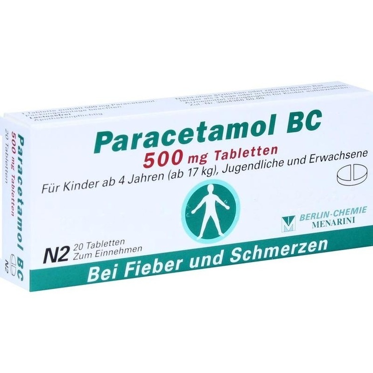 PARACETAMOL BC 500 mg Tabletten 20 St