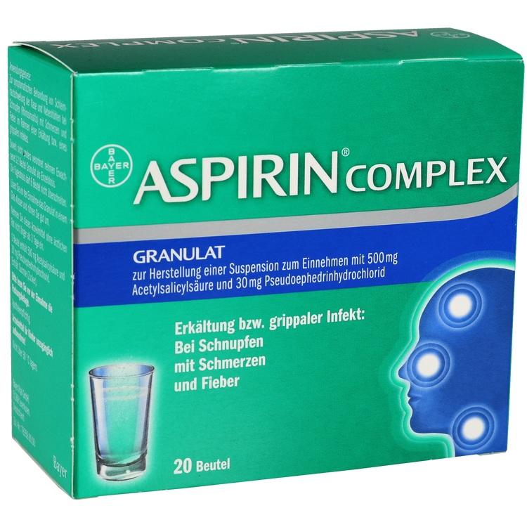 ASPIRIN COMPLEX Btl.m.Gran.z.Herst.e.Susp.z.Einn. 20 St