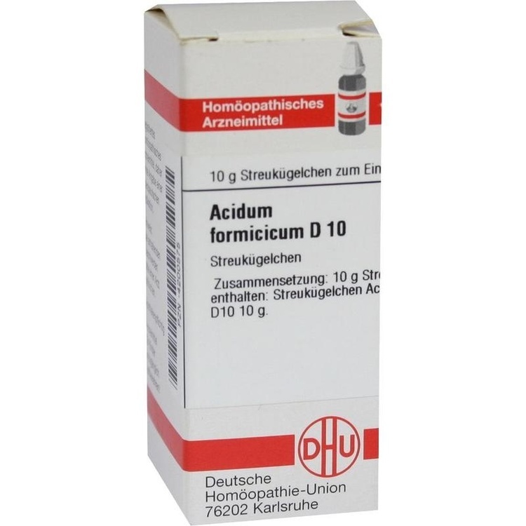 ACIDUM FORMICICUM D 10 Globuli 10 g