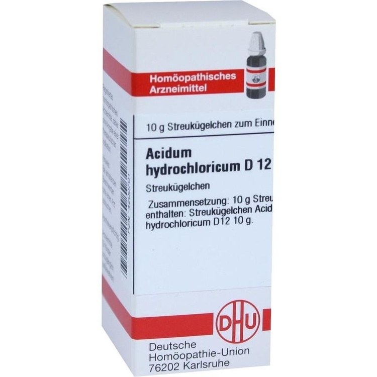 ACIDUM HYDROCHLORICUM D 12 Globuli 10 g