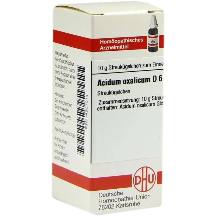 ACIDUM OXALICUM D 6 Globuli 10 g