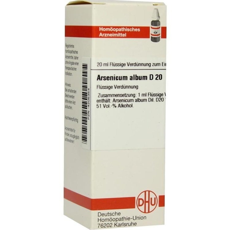 ARSENICUM ALBUM D 20 Dilution 20 ml