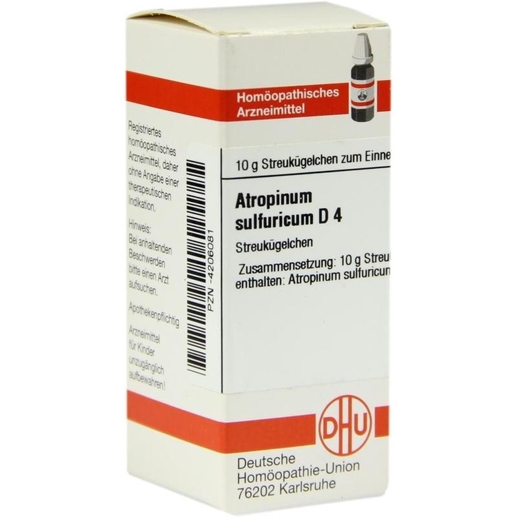 ATROPINUM SULFURICUM D 4 Globuli 10 g