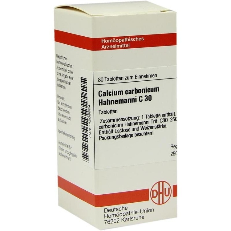 CALCIUM CARBONICUM Hahnemanni C 30 Tabletten 80 St