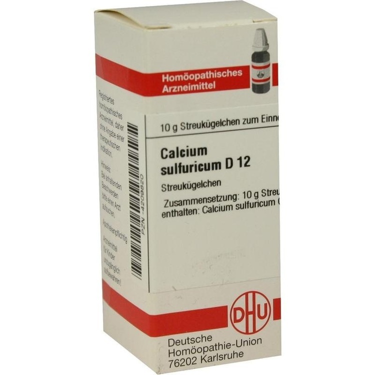 CALCIUM SULFURICUM D 12 Globuli 10 g