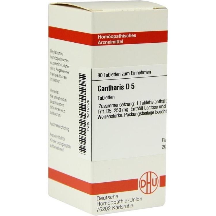 CANTHARIS D 5 Tabletten 80 St