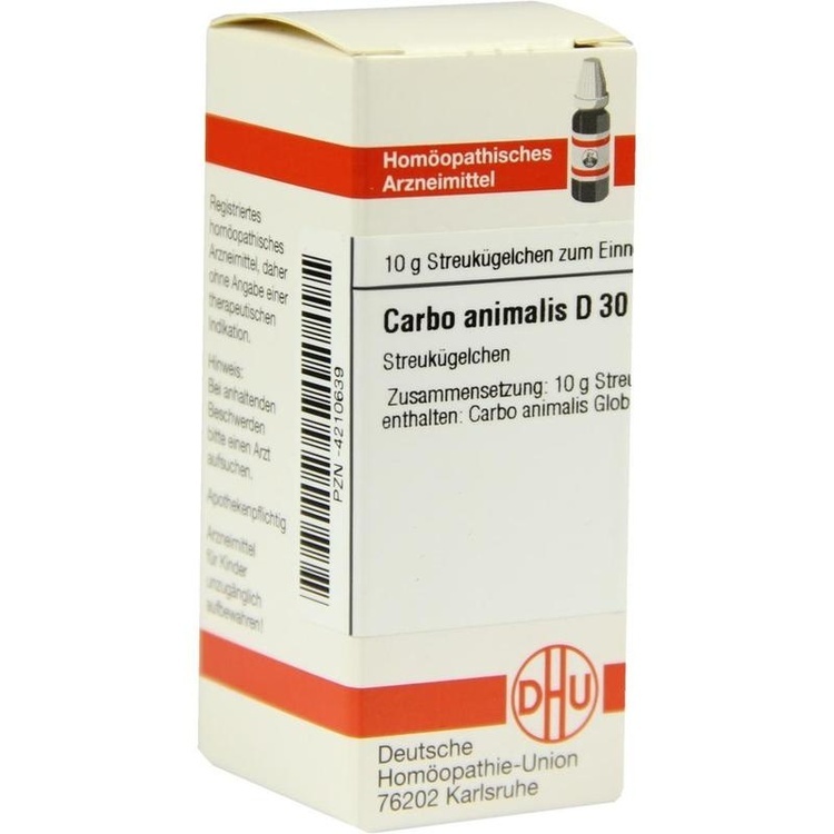 CARBO ANIMALIS D 30 Globuli 10 g