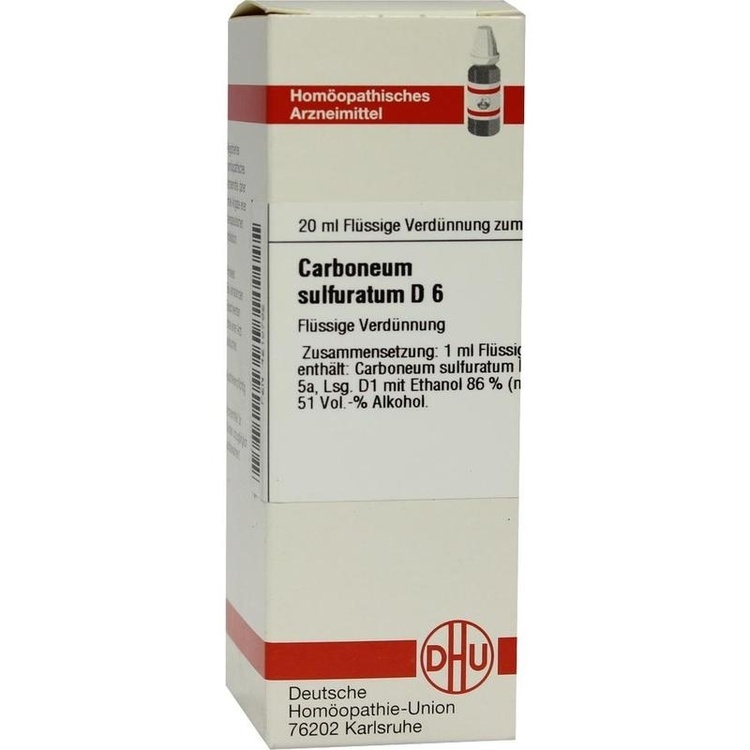 CARBONEUM SULFURATUM D 6 Dilution 20 ml