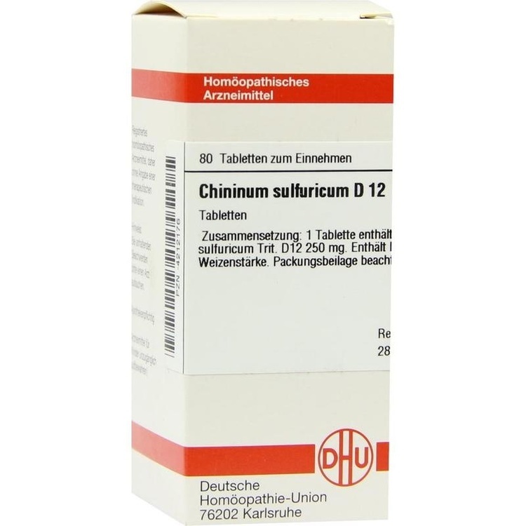 CHININUM SULFURICUM D 12 Tabletten 80 St