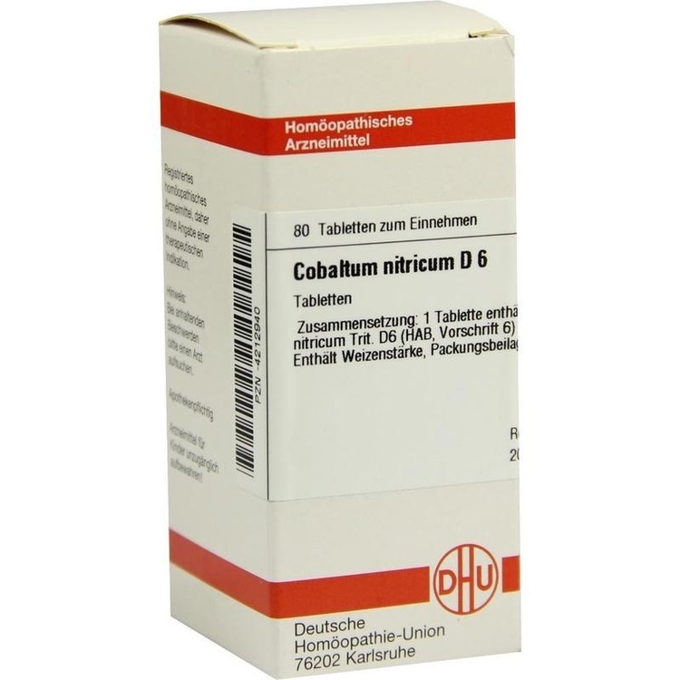 COBALTUM NITRICUM D 6 Tabletten 80 St