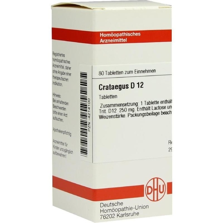 CRATAEGUS D 12 Tabletten 80 St