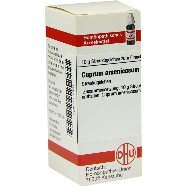 CUPRUM ARSENICOSUM C 30 Globuli 10 g