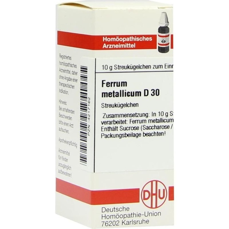 FERRUM METALLICUM D 30 Globuli 10 g