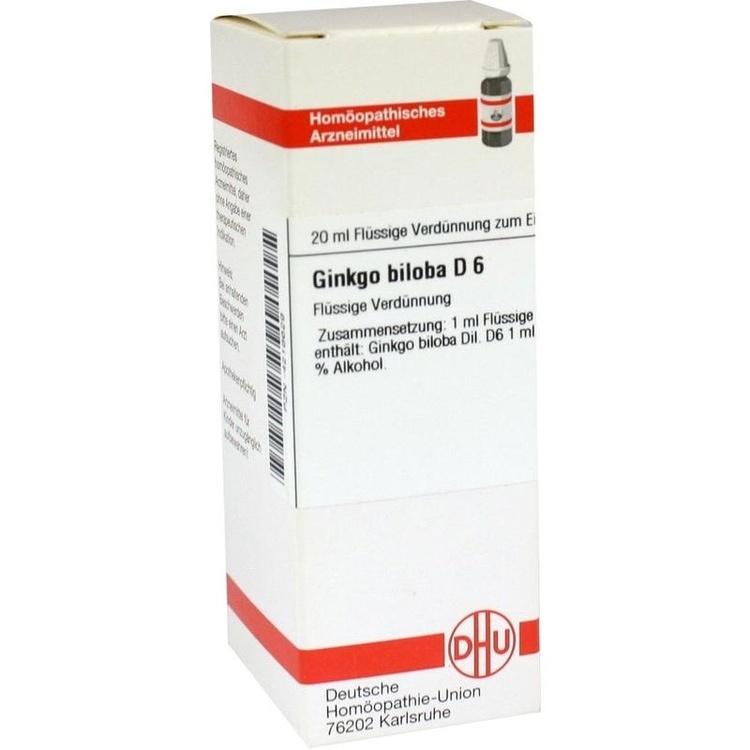 GINKGO BILOBA D 6 Dilution 20 ml