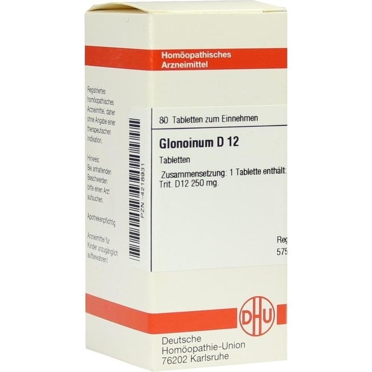 GLONOINUM D 12 Tabletten 80 St