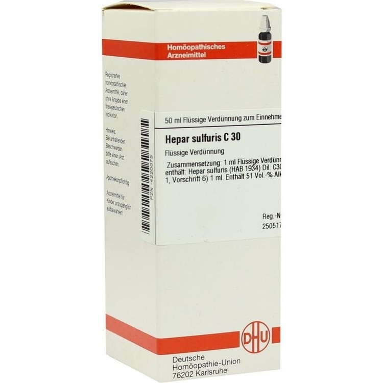 HEPAR SULFURIS C 30 Dilution 50 ml