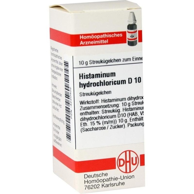 HISTAMINUM hydrochloricum D 10 Globuli 10 g