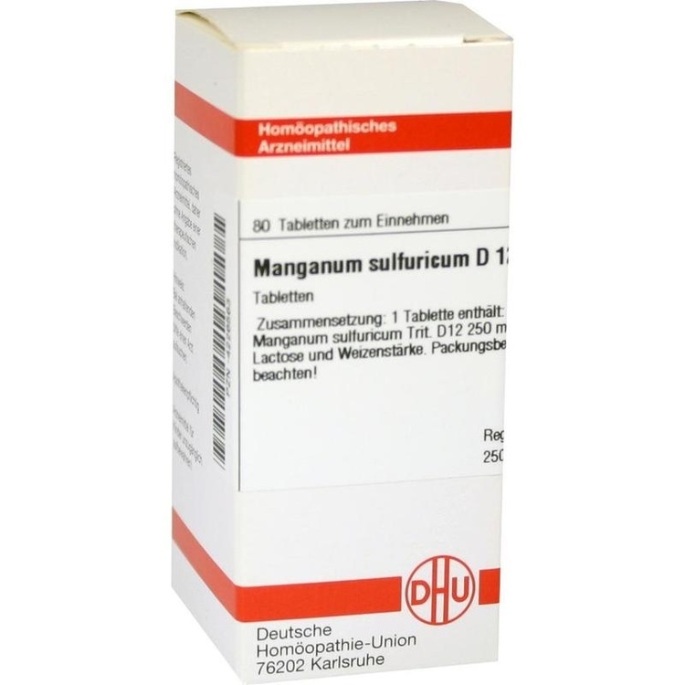 MANGANUM SULFURICUM D 12 Tabletten 80 St