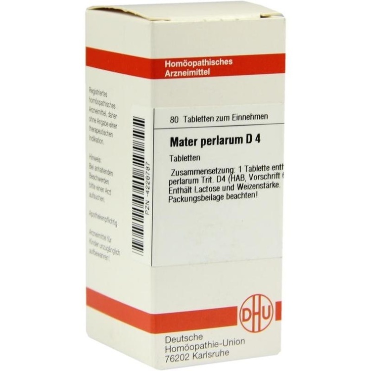 MATER PERLARUM D 4 Tabletten 80 St