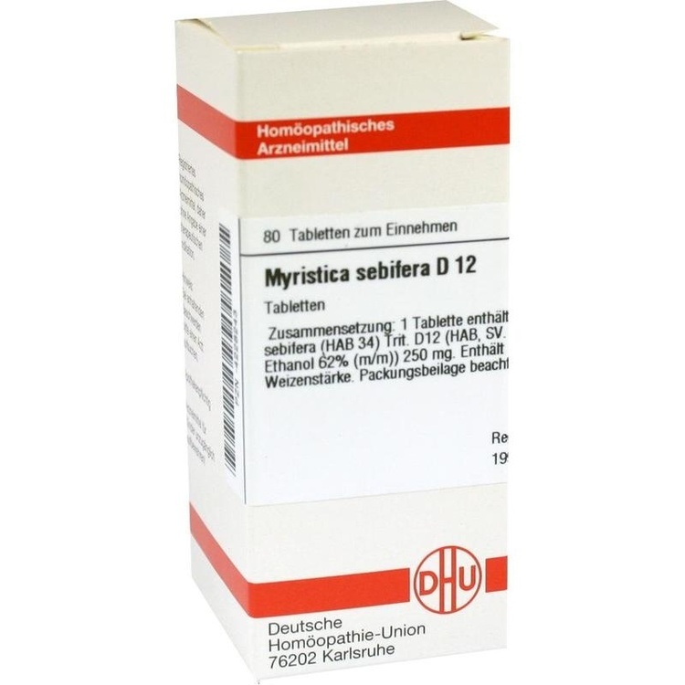 MYRISTICA SEBIFERA D 12 Tabletten 80 St