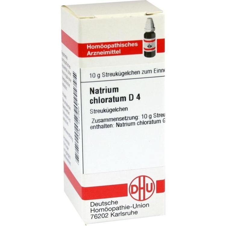 NATRIUM CHLORATUM D 4 Globuli 10 g