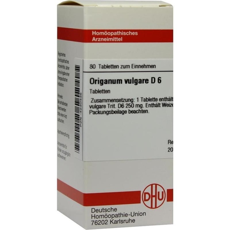 ORIGANUM VULGARE D 6 Tabletten 80 St