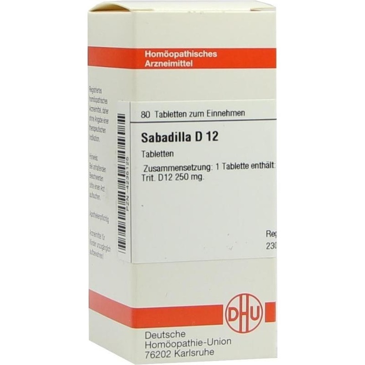 SABADILLA D 12 Tabletten 80 St