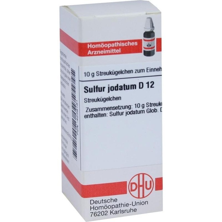 SULFUR JODATUM D 12 Globuli 10 g