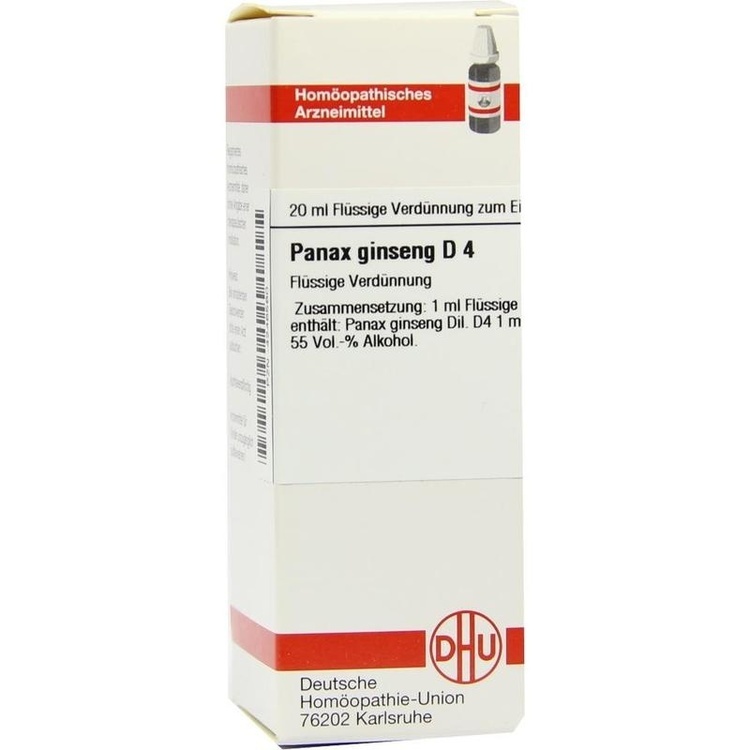 PANAX GINSENG D 4 Dilution 20 ml