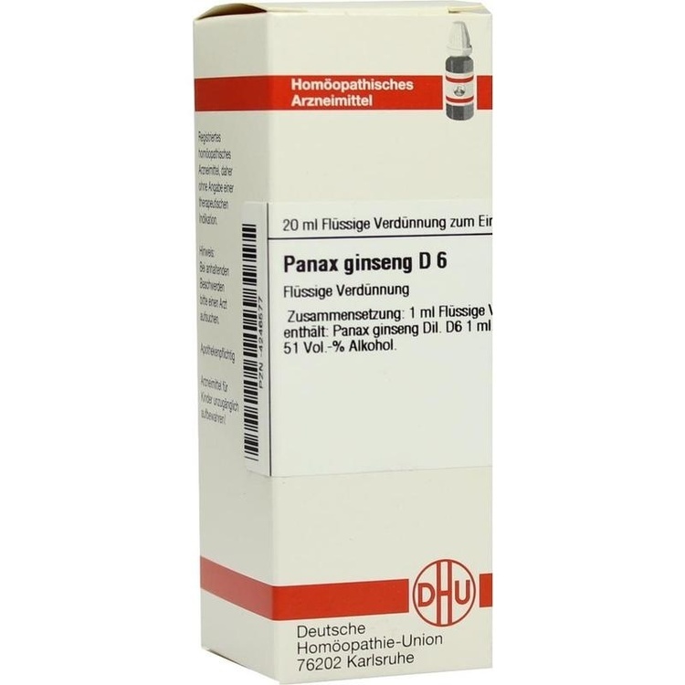 PANAX GINSENG D 6 Dilution 20 ml