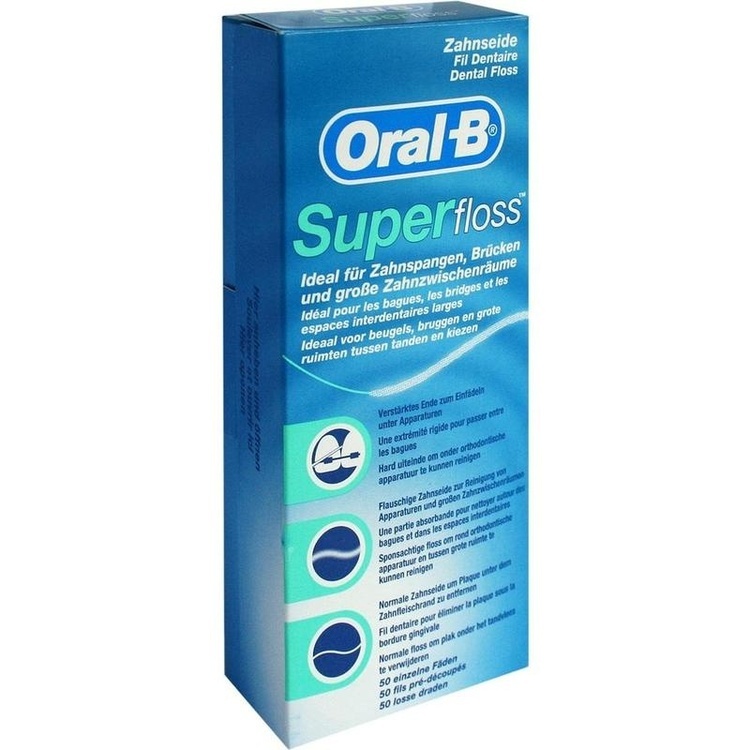 ORAL B Superfloss Zahnseidefäden 50 St