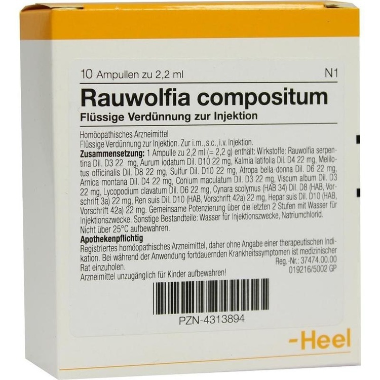 RAUWOLFIA COMPOSITUM Ampullen 10 St