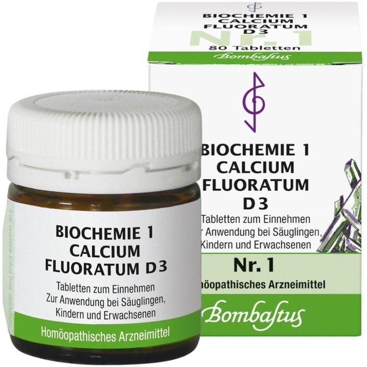 BIOCHEMIE 1 Calcium fluoratum D 3 Tabletten 80 St