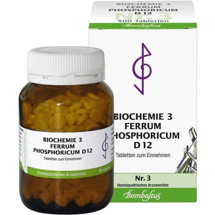 BIOCHEMIE 3 Ferrum phosphoricum D 12 Tabletten 500 St