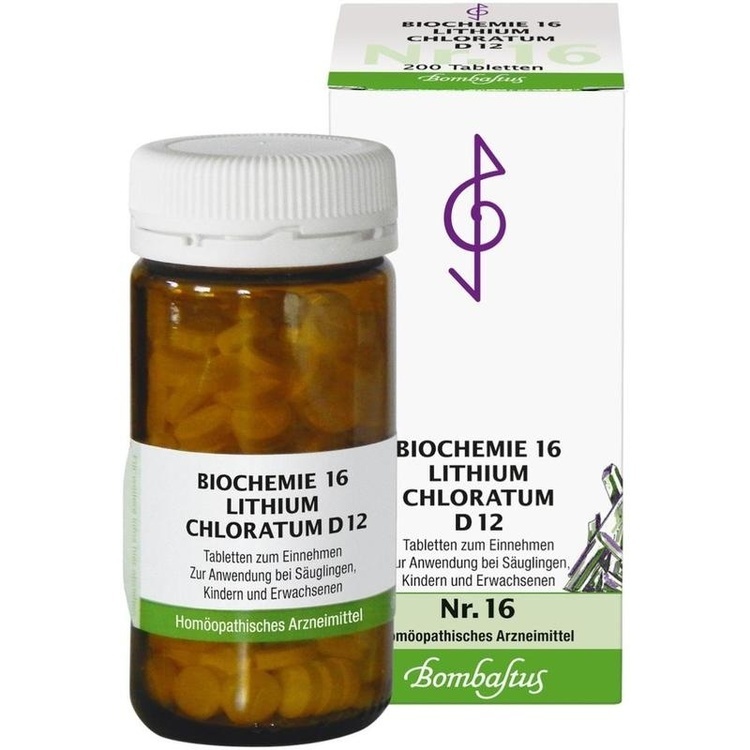 BIOCHEMIE 16 Lithium chloratum D 12 Tabletten 200 St