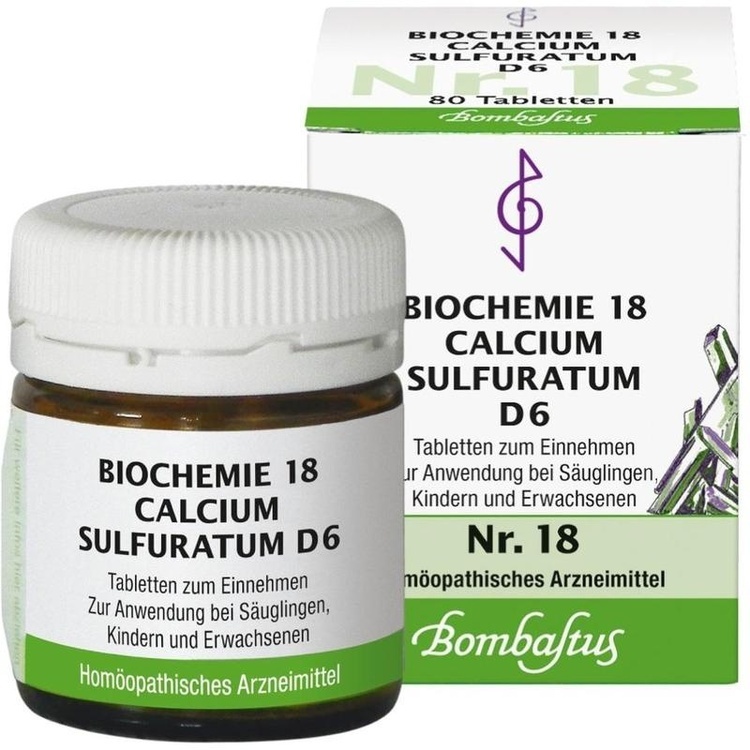 BIOCHEMIE 18 Calcium sulfuratum D 6 Tabletten 80 St