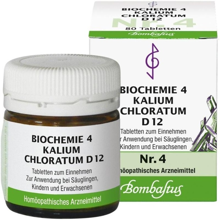 BIOCHEMIE 4 Kalium chloratum D 12 Tabletten 80 St