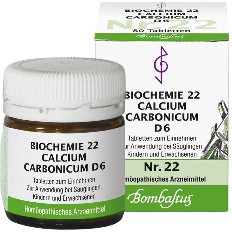 BIOCHEMIE 22 Calcium carbonicum D 6 Tabletten 80 St