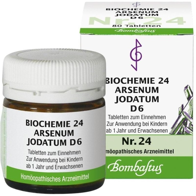 BIOCHEMIE 24 Arsenum jodatum D 6 Tabletten 80 St