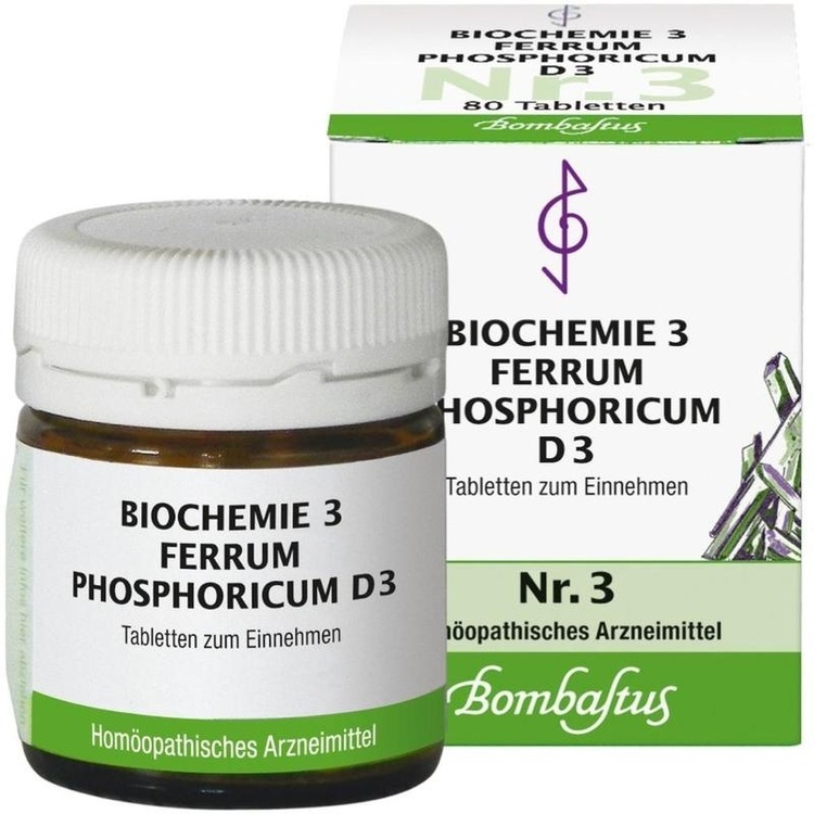 BIOCHEMIE 3 Ferrum phosphoricum D 3 Tabletten 80 St