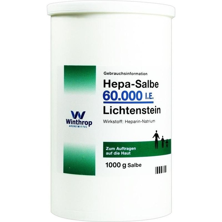 HEPA SALBE 60.000 I.E. Lichtenstein 1000 g