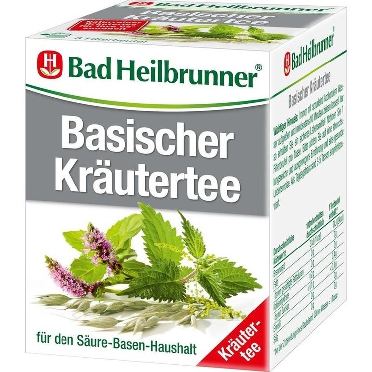 BAD HEILBRUNNER Basischer Kräutertee Filterbeutel 8X1.8 g