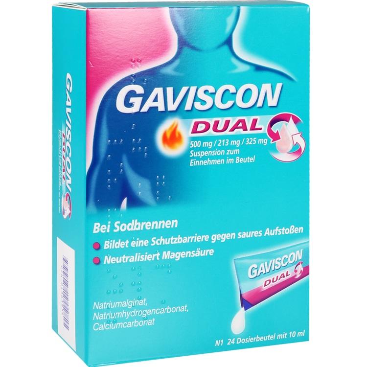 GAVISCON Dual 500mg/213mg/325mg Suspens.im Beutel 24X10 ml