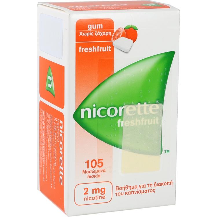 NICORETTE Kaugummi 2 mg freshfruit 105 St