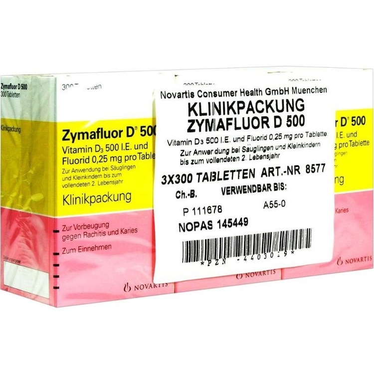 ZYMAFLUOR D 500 Tabletten 900 St
