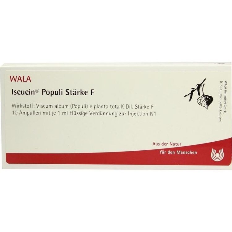 ISCUCIN populi Stärke F Ampullen 10X1 ml