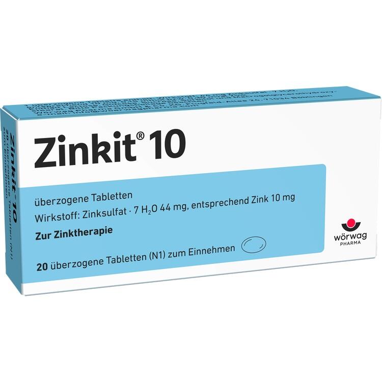 ZINKIT 10 überzogene Tabletten 20 St